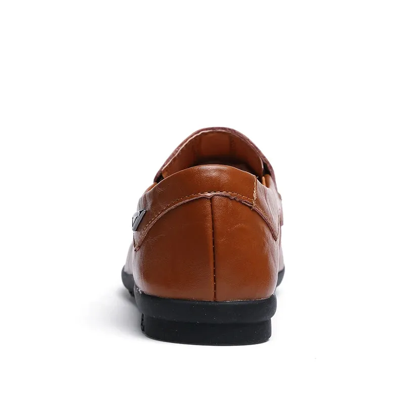 Men Casual Leather Moccasin Loafers Moccasins Shoes